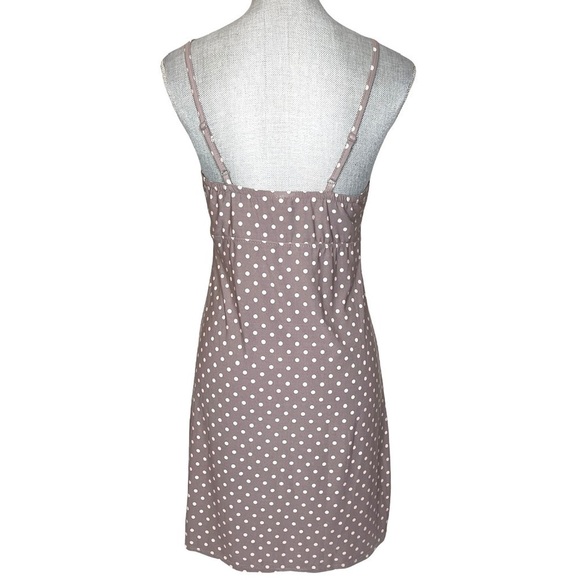 MARILYN Monroe Mauve / Pink Dots Chemise and Robe Size Medium - Picture 5 of 7